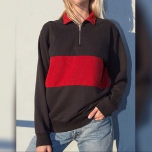 Brandy Melville Isabella Zip Sweatshirt